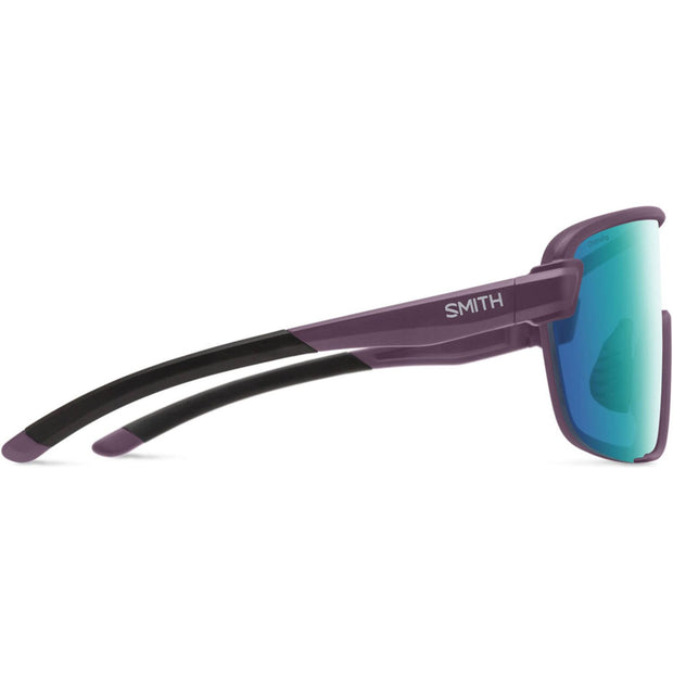 Smith Bobcat Sunglasses, Matte Amethyst + ChromaPop Opal Mirror Lens, Side View
