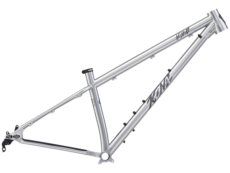 Kona Honzo ESD Frame, silver, full view.