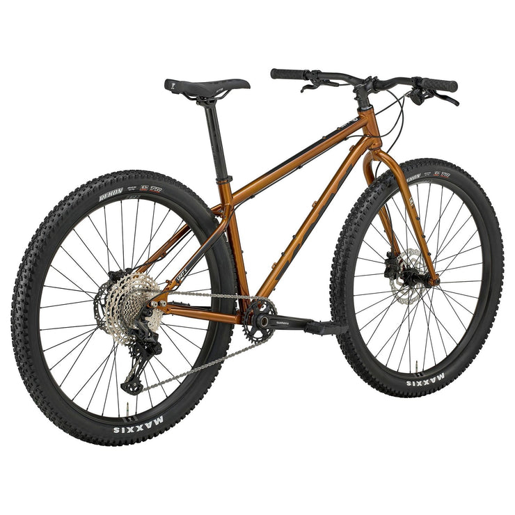 2025 Kona Unit X, gold, saddle view.