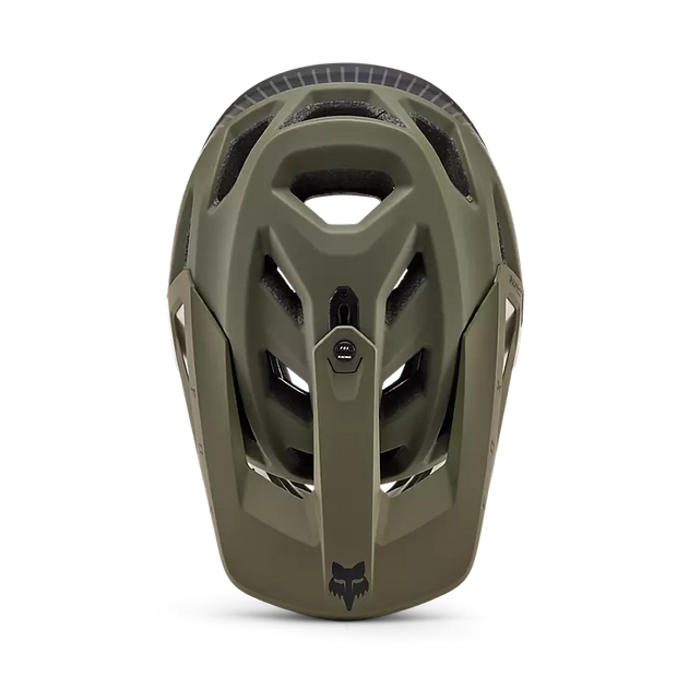 Fox Proframe RS Helmet, color: Mash Olive Green, top view
