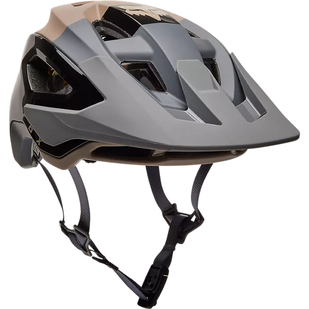 Fox Speedframe Pro MIPS Mountain Bike Helmet, Klif mocha, full view.