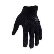 Fox Defend glove, black, finger view.