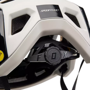 Fox Speedframe Pro MIPS Mountain Bike Helmet, Vintage white, head size adjustment view.