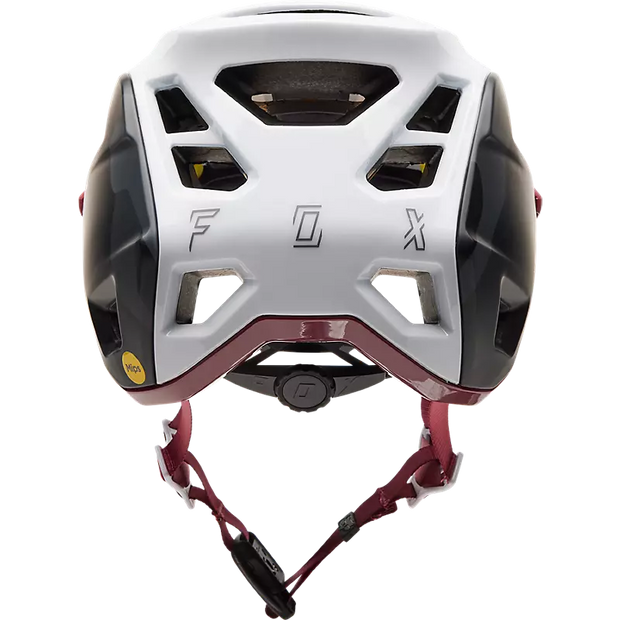Fox Speedframe Pro MIPS Mountain Bike Helmet, black camo, back view.