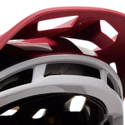 Fox Speedframe Pro MIPS Mountain Bike Helmet, black camo, visor view.