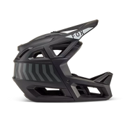 Fox Proframe Full-Face Mountain Bike Helmet, nace black, profile view.