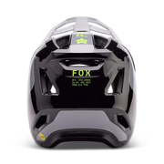 Fox Rampage Barge Full Face Mountain Bike Helmet, cloud grey, back view.