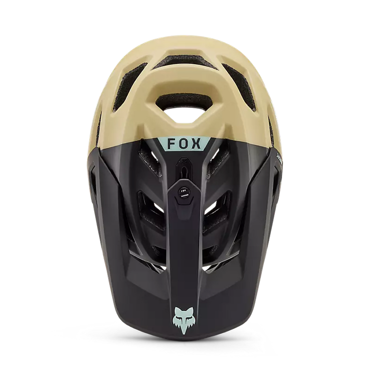 Fox Proframe RS Helmet, color: Oat Brown, top view