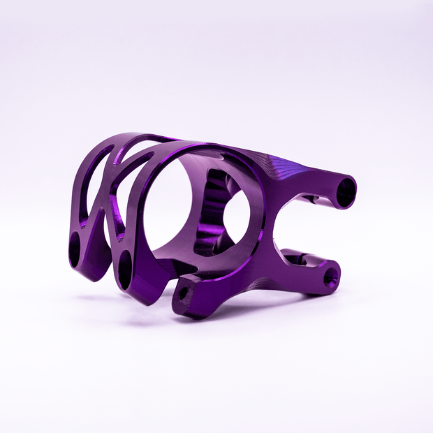 5DEV 2 Bolt Titatium Stem 35/32, purple, full view.