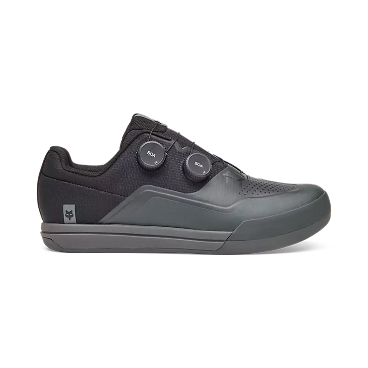 Fox Union Boa Clipless Shoe, gark grey, inner view.