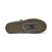 Fox Union Boa Clipless Shoe, military green, bottom view.