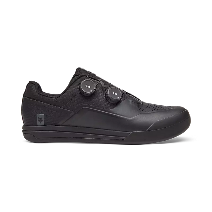 Fox Union Boa Flat Pedal Shoe, black, outer view.