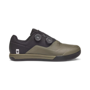 Fox Union Boa Flat Pedal Shoe, military green, inner view.