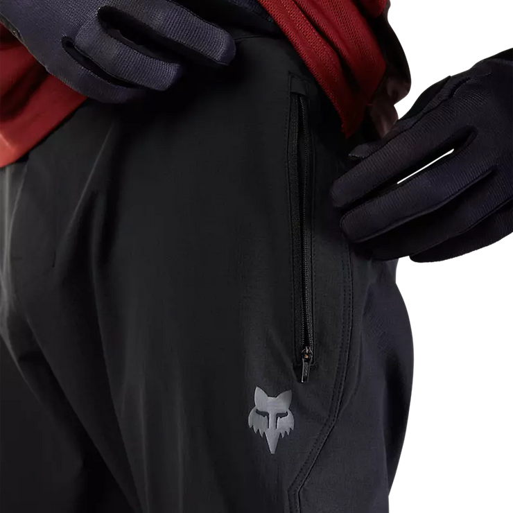 Fox Men's Ranger Mountain Bike Pant, black, view of pocket