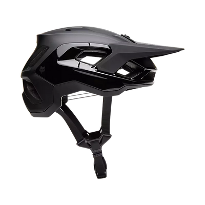 bike helmet side view Fox Speedframe Pro Matte Black Mountain Bike Helmet – The Path Bike Shop