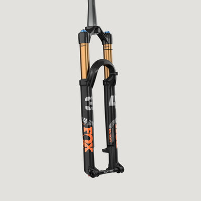 FOX 34 Step-Cast Factory Suspension Fork - 29", 120 mm, 15 x 110 mm, 51 mm Offset, Shiny Black, FIT4, 3-Position, black, full view.