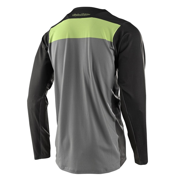 Troy Lee Designs Skyline Chill Jersey, carbon, rear view.