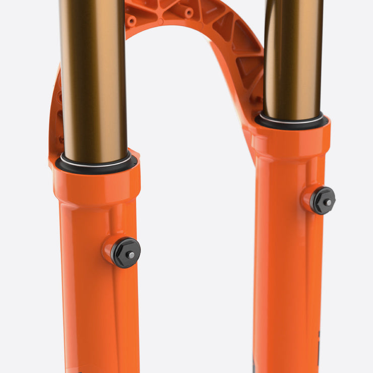 FOX 38 K Float Fork - 27.5", 170mm, 110mm Kabolt-X, 44mm Offset, Grip 2, mid shaft closeup view