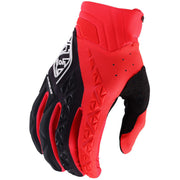 Troy Lee Designs SE Pro Glove, glo red, palm view.