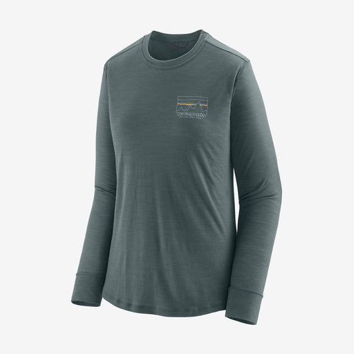 Patagonia W's Long-Sleeved Capilene Cool Merino Graphic Shirt '73 Skyline: Nouveau Green / S