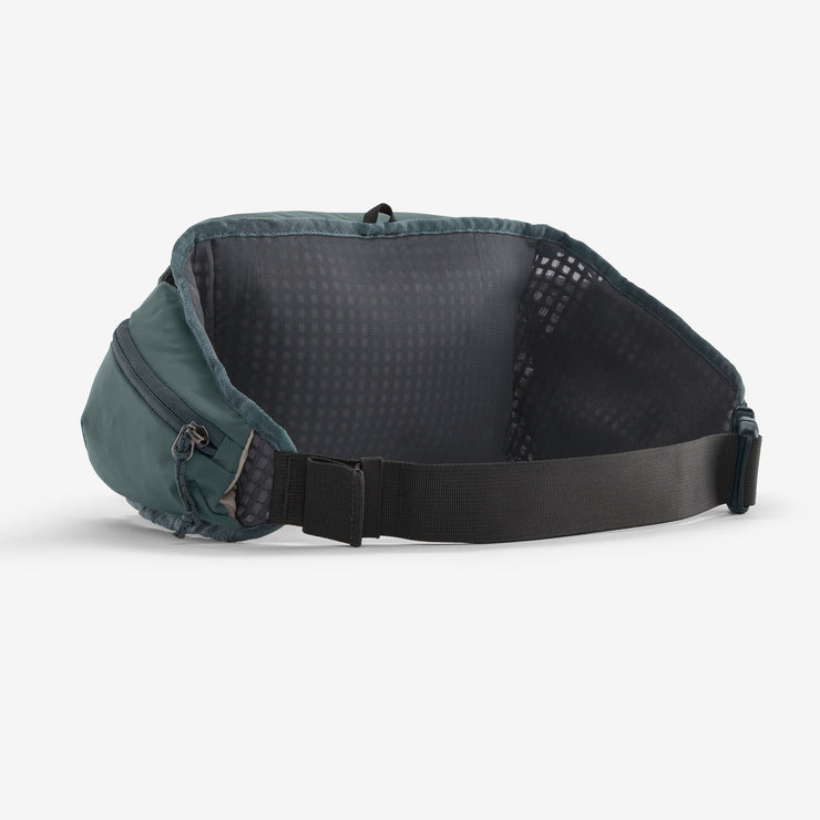 Patagonia dirt roamer waist pack, black, back view