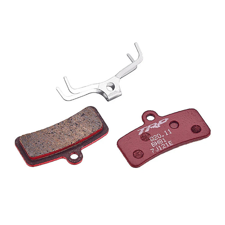 TRP Q20.11 Disc Brake Pads - Semi-Metallic, 4Piston Calipers, full view.