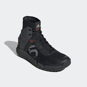 Five Ten Trailcross Mid Pro Mountain bike shoe, Core Black / Grey Two / Solar Red, full view.