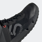 Five Ten Trailcross Mid Pro Mountain bike shoe, Core Black / Grey Two / Solar Red, toe box view.