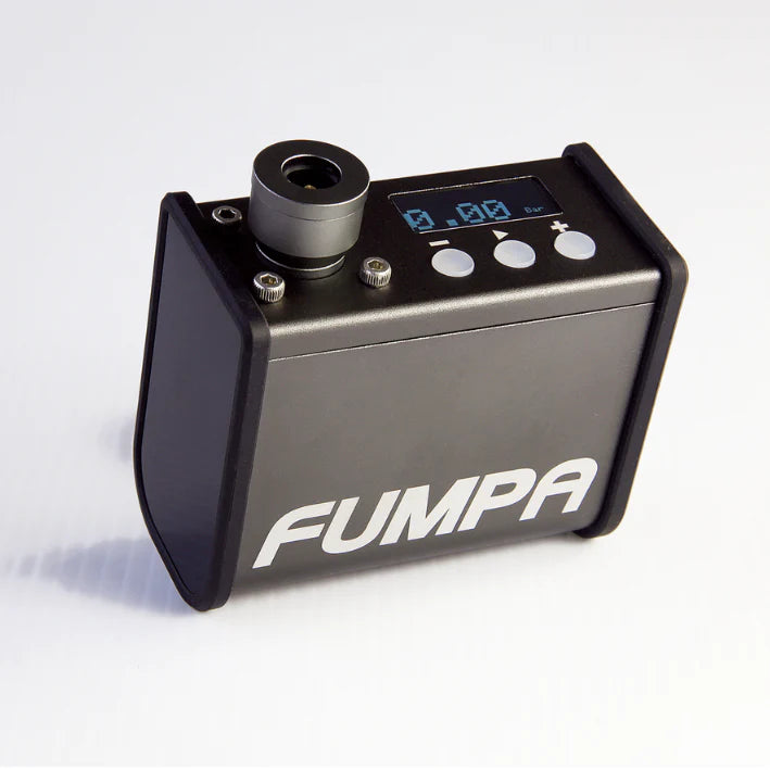 Fumpa device with digital display on a white background