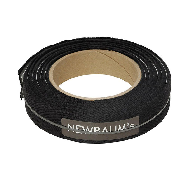 Newbaum's Padded Cloth Bar Tape, black, full view.