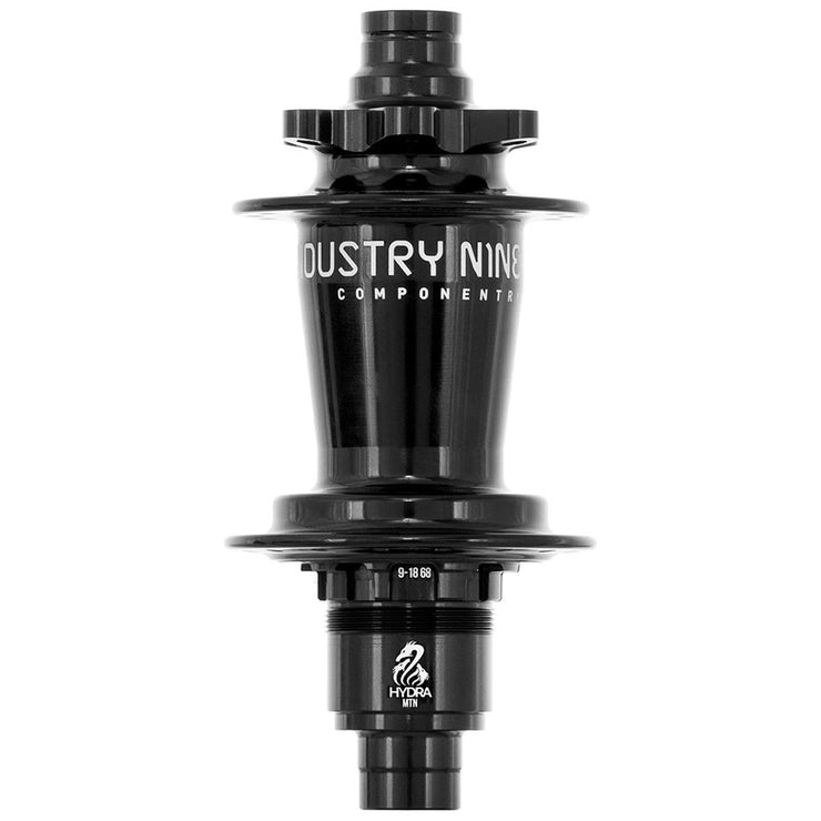 Industry Nine Hydra Classic 6B Hub, Rear 12x142, XD, 32H, Black, bottom view.