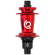 i9 Hydra Classic Rear Hub, 28h, red, top view. 