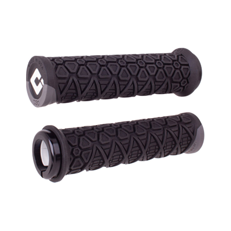 ODI Vanquish Grips - Black/Graphite Lock-On, Full View