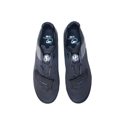 Pearl Izumi X-Project Elite Mountain Bike Shoe, black / grey, top view.