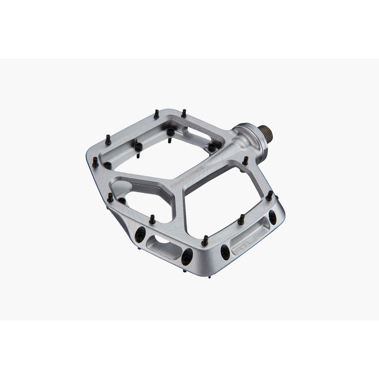 RaceFace Atlas Platform Pedal, silver, full view.