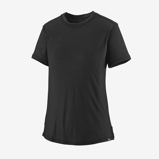 Patagonia Women's Capilene Cool Merino Shirt, black, full view.