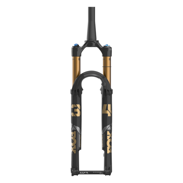 Fox 34 SL Factory Suspension Fork - 29”, 120mm, Kabolt SL, 44mm Rake, Grip SL, P-L, Shiny Black, front view.