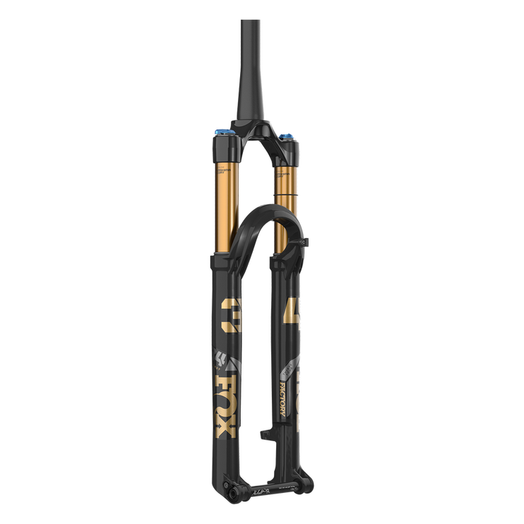 Fox 34 SL Factory Suspension Fork - 29”, 120mm, Kabolt SL, 44mm Rake, Grip SL, 3-Position, Shiny Black, full view.