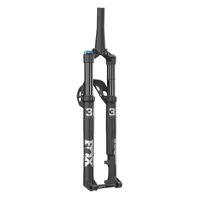 Fox 32 Performance Step Cast 100mm Fork - 29”, 44mm Rake, Grip, P-L, Matte Black, full view.