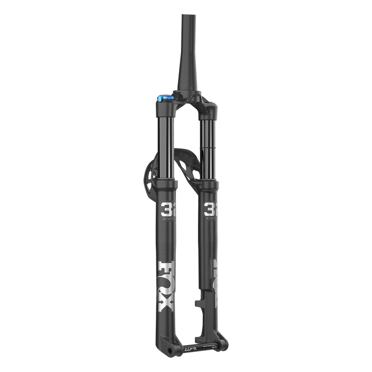 Fox 32 Performance Step Cast 100mm Fork - 29”, 44mm Rake, Grip, P-L, Matte Black, full view.
