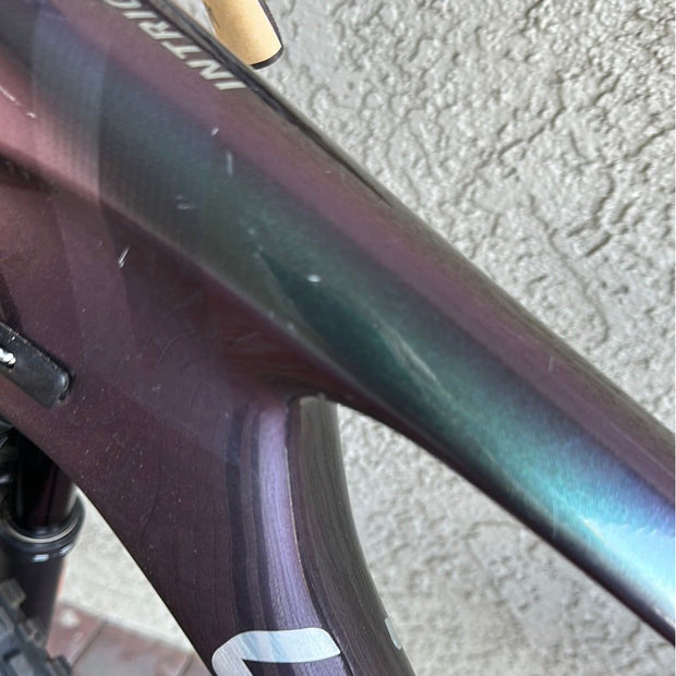 2021 Liv Intrigue Advanced Pro 29 2, Dark Iridescent, *BLEM*, Top Tube View.