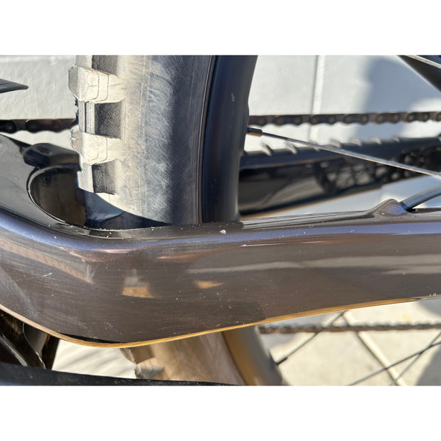 2026 Santa Cruz Bullit 4 CC MX X0 AXS RSV, Small Demo Bike, Non Drive Side Chainstay Blemish (2)