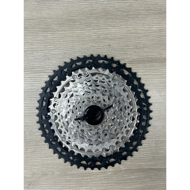 Shimano XT CS-M8100 12 Speed 10-51t Cassette, Takeoff, Full View