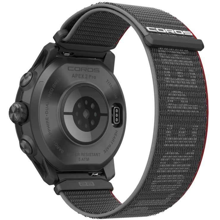 COROS APEX 2 Pro GPS Outdoor Watch APEX 2 Pro Black, back view.