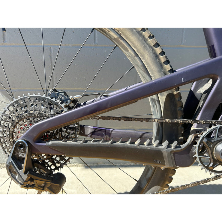 2025 Santa Cruz Hightower 4 CC 29 X0 AXS, Demo Bike, Drive Side Rear End View