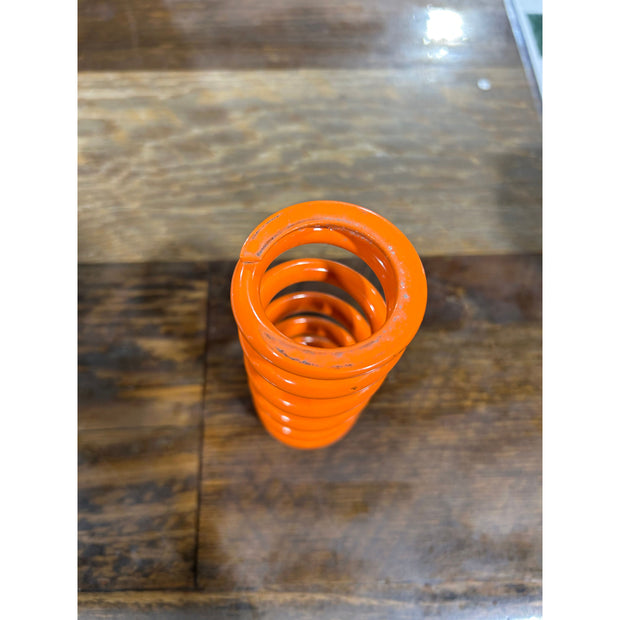 Fox SLS Orange Coil Shock Spring 450lb, 2.65in / 67mm, Blem Take Off Part, Bottom View