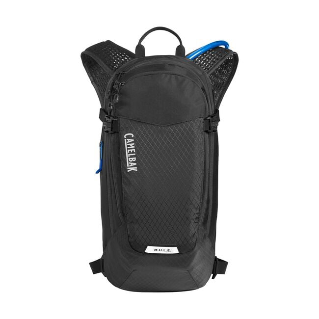 Camelbak M.U.L.E. 12 100oz, black, full view.