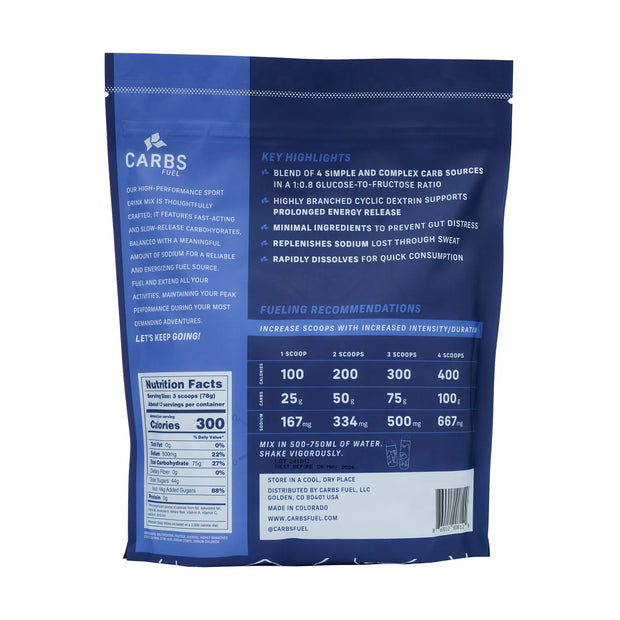Carbs Fuel Original Drink Mix 1000g Stand Up Pouch