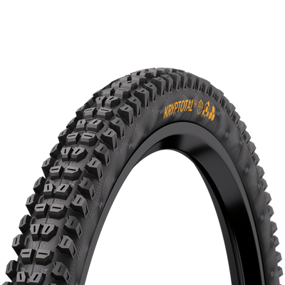 Continental Kryptotal-Re - 27.5 x 2.60, Tubeless, Folding, Soft, Enduro, E25 Mountain Bike Tire, full view.