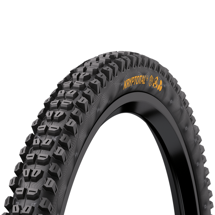 Continental Kryptotal-Re - 27.5 x 2.60, Tubeless, Folding, Soft, Enduro, E25 Mountain Bike Tire, full view.